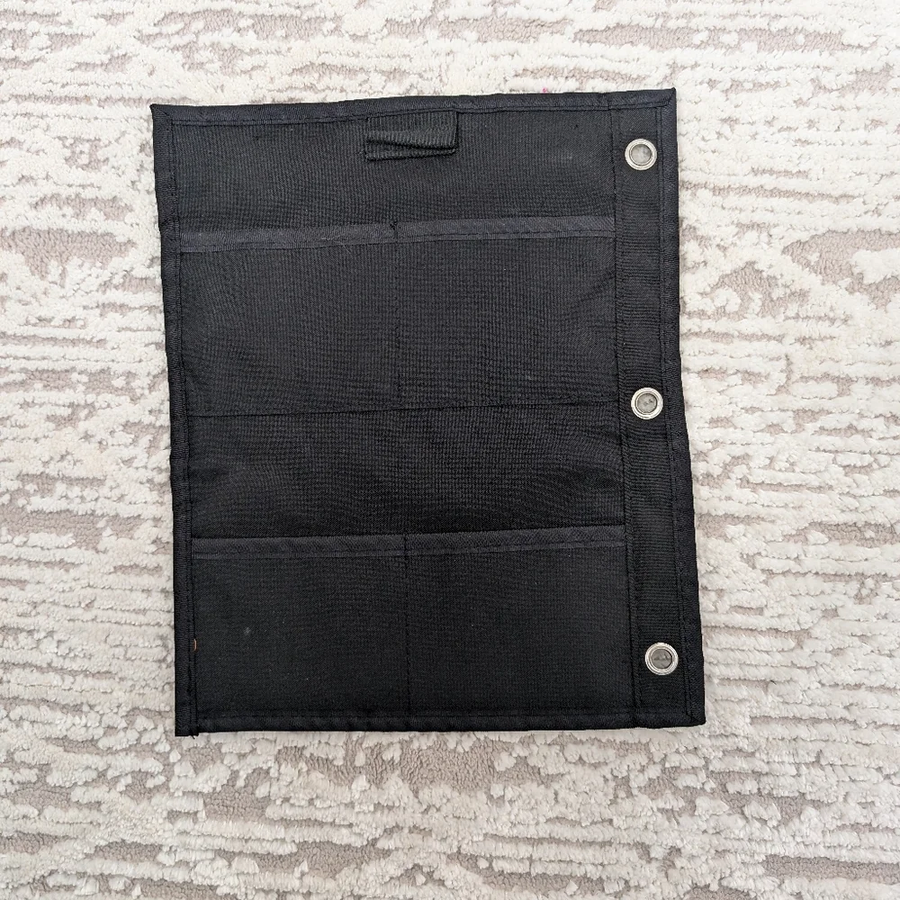 Vtg Rugged Outback 3 Ring Binder, zip pouches w covered id, Mead 5 Star Pockets